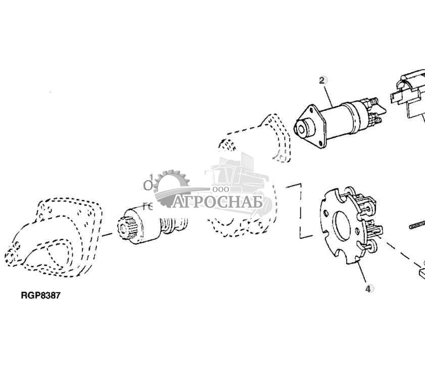 Starter Solenoid Switch (Denso) (12 Volt) (9520, 9620) 